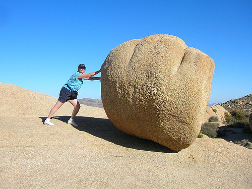 pushing-a-boulder
